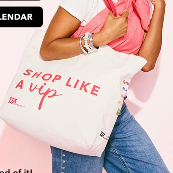 Large Canvas Tote Bag Shop Like A VIP NWOT - Picture 7 of 11